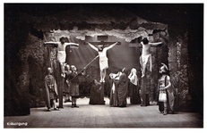 Die Passionsspiele in Wall um 1910.